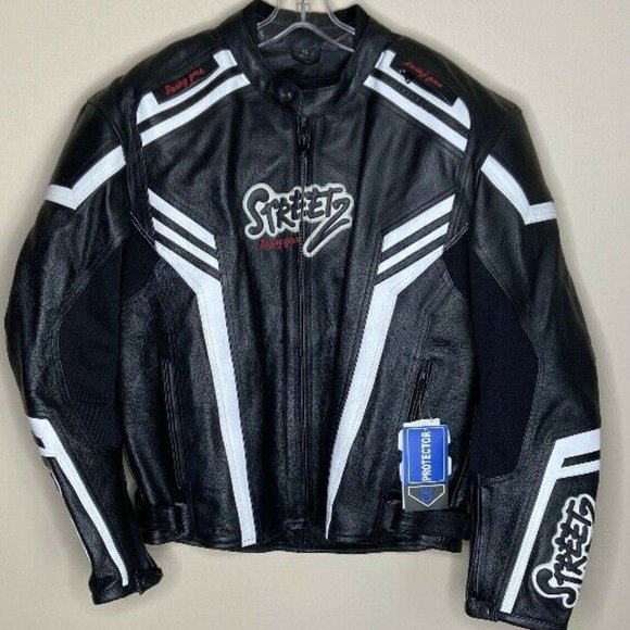 StreetZ Other - NWT StreetZ Racing Gear Mens Leather Moto Jacket size X-Large